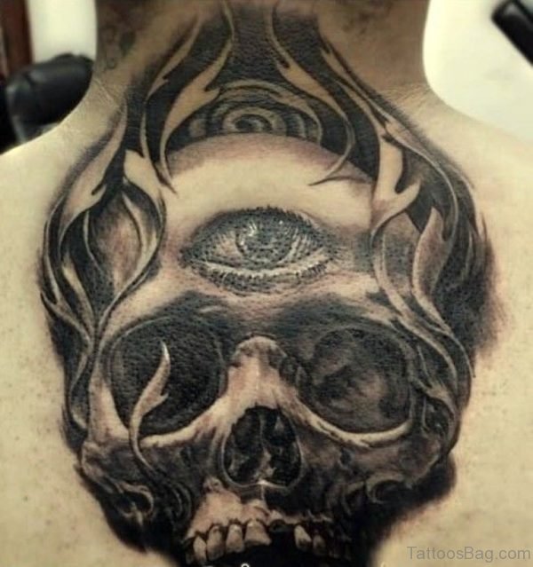 74 Marvelous Skull Tattoos For Back