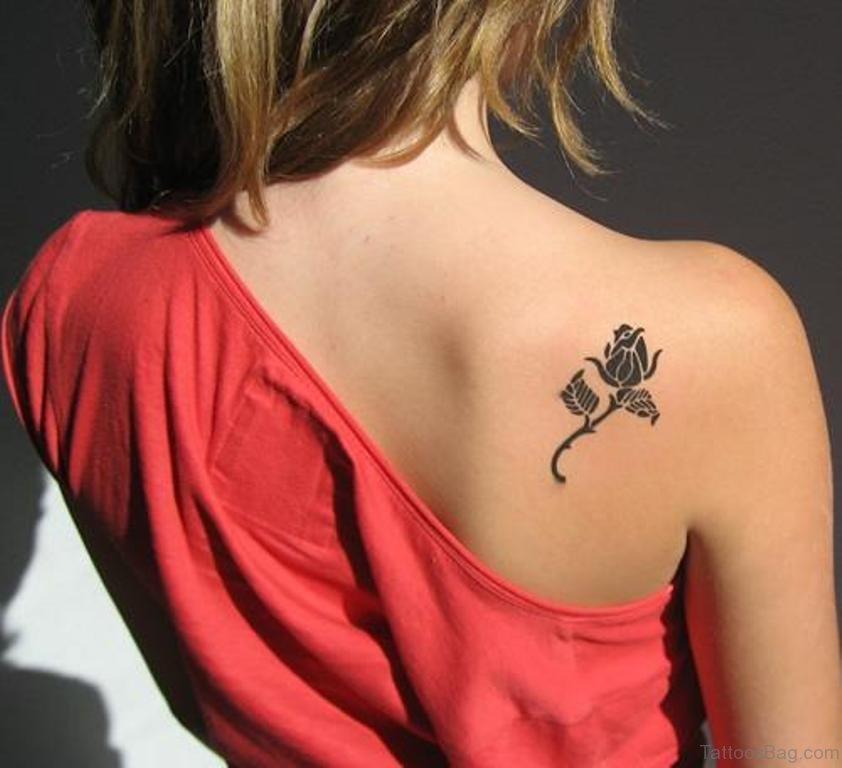 61 Lovely Rose Tattoos For Back
