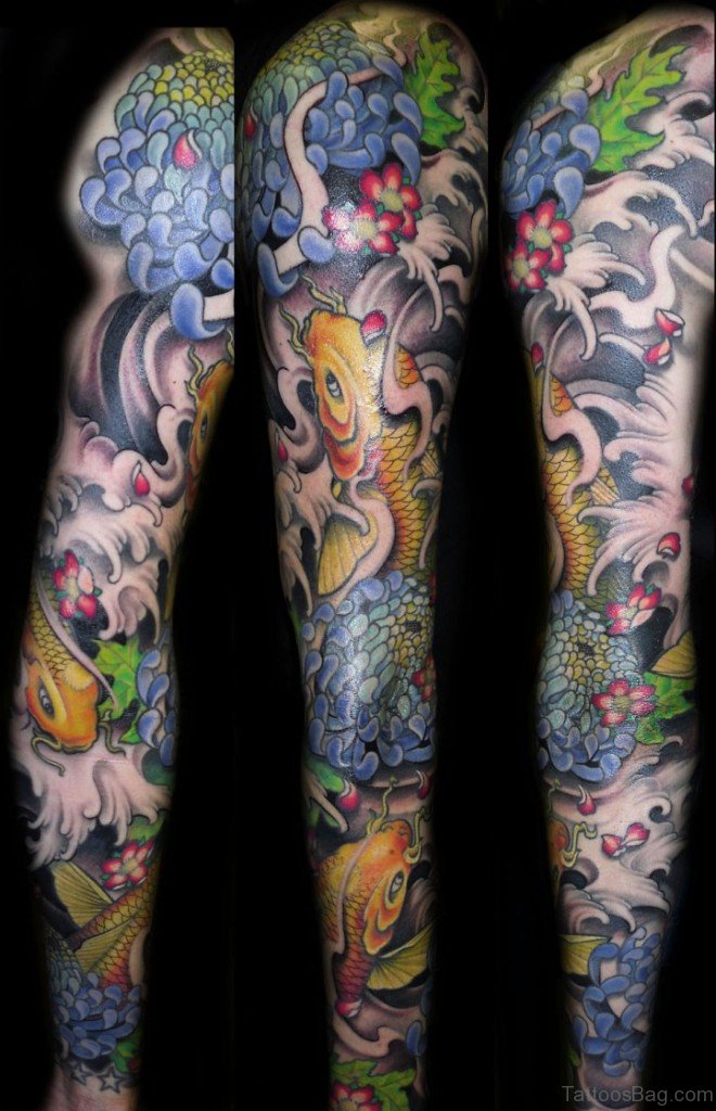 66 Stunning Fish Tattoos On Full Sleeve