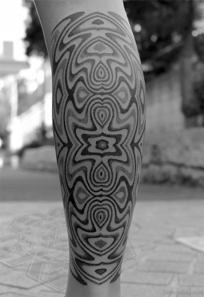 50 Brilliant Geometric Tattoos On Leg