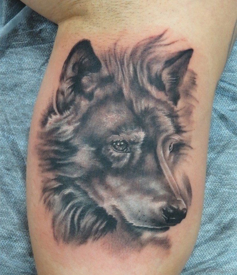 41 Marvelous Wolf Tattoos For Leg