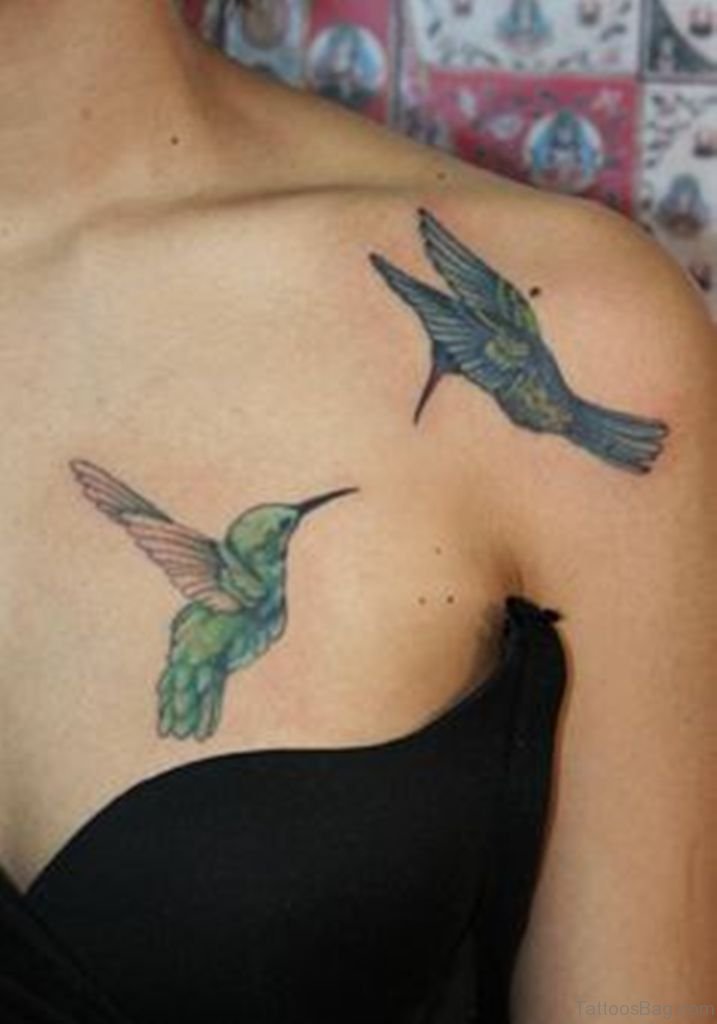 40 Pretty Hummingbird Tattoos For Chest