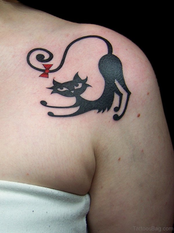 39 Cool Cat Tattoos On Shoulder