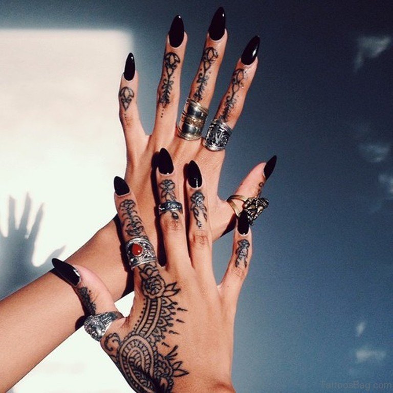 Finger Tattoo Mandala