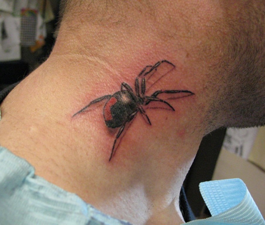 49 Snazzy Spider Tattoos On Neck - Tattoo Designs - TattoosB