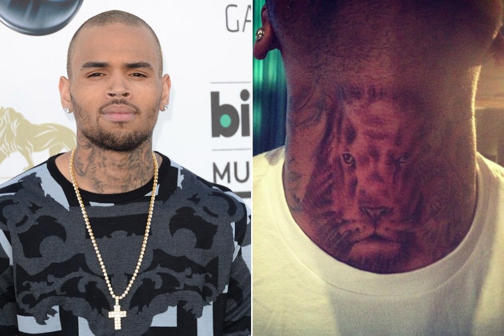 Chris brown tattoos on my neck song tattoosonneck tattoos. 