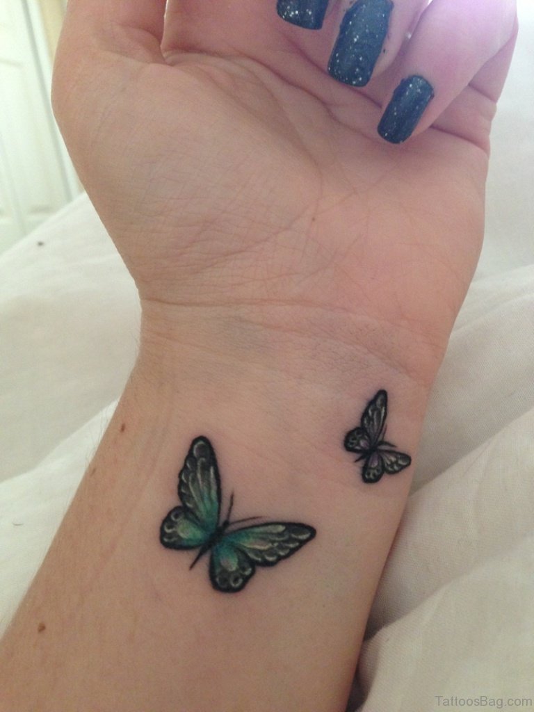 54 Divine Butterfly Wrist Tattoos Design - Tattoo Designs – 