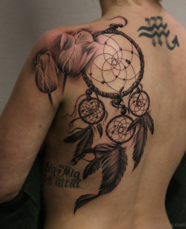 53 Fine Dream Catcher Shoulder Tattoo Designs - Tattoo Designs –  