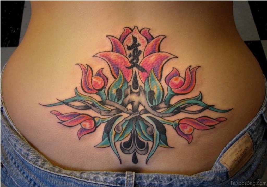Lotus Flower Tattoo Design.