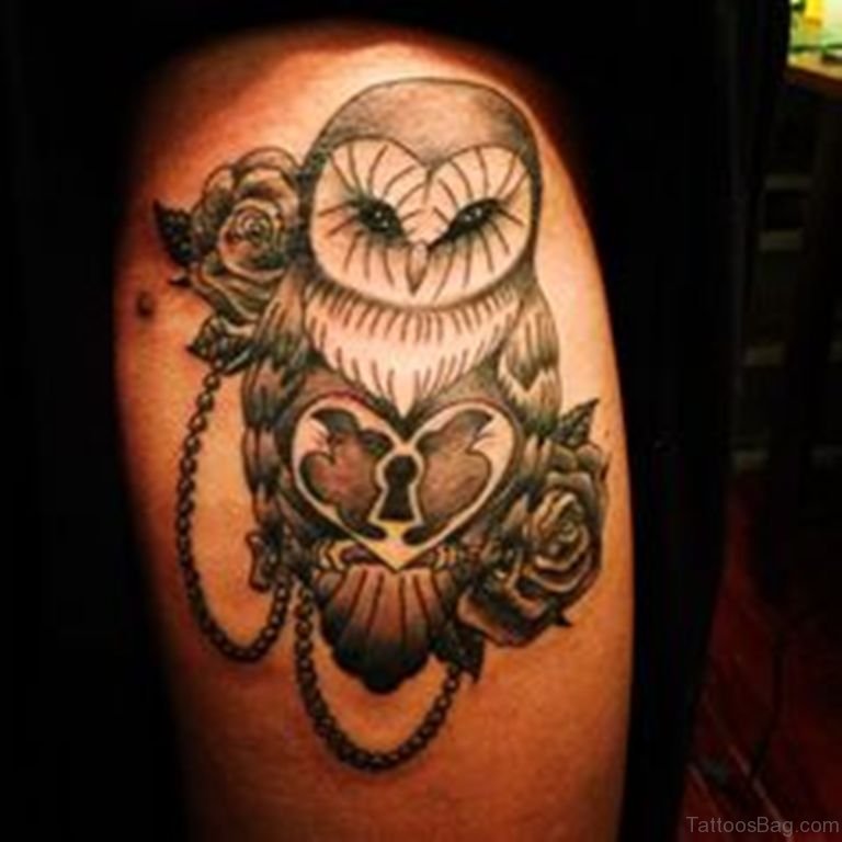 50 Lovable Owl Tattoo On Thigh - Tattoo Designs – 