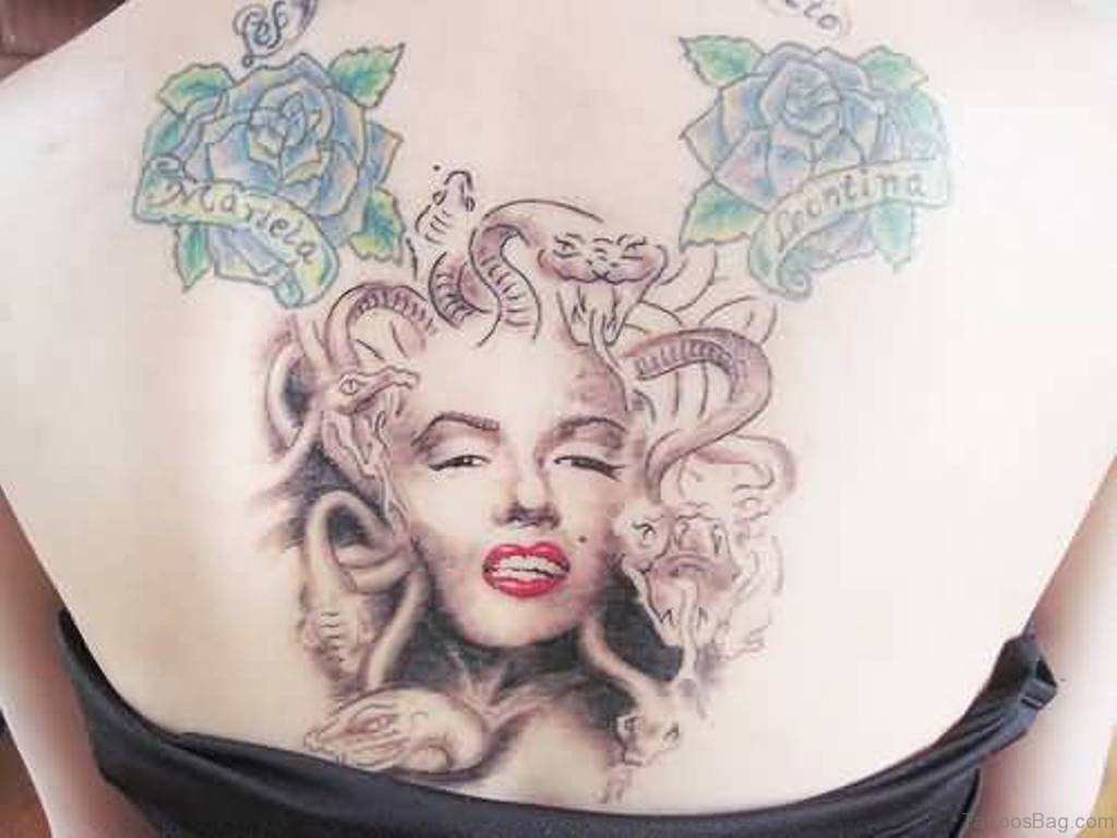 Rose And Medusa Tattoo.