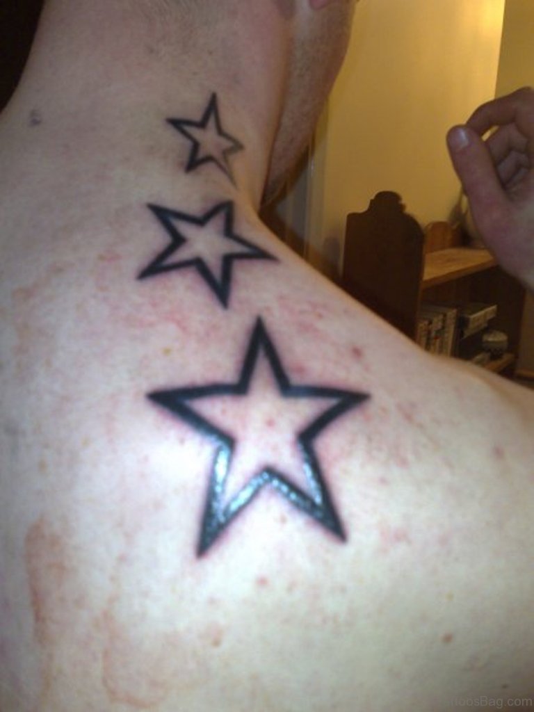 54 Wonderful Star Tattoos On Neck - Tattoo Designs – 