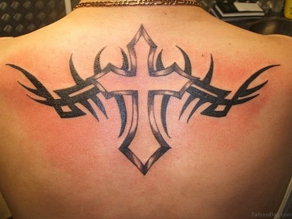 44 Perfect Cross Tattoos On Back - Tattoo Designs – 