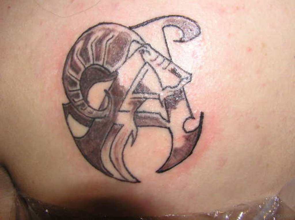 Zodiac Tattoo On Back.