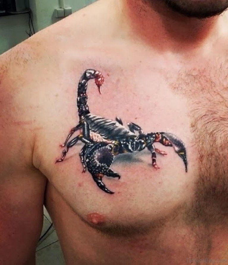 60 Mind Blowing Scorpion Tattoos Designs On Chest - Tattoo D
