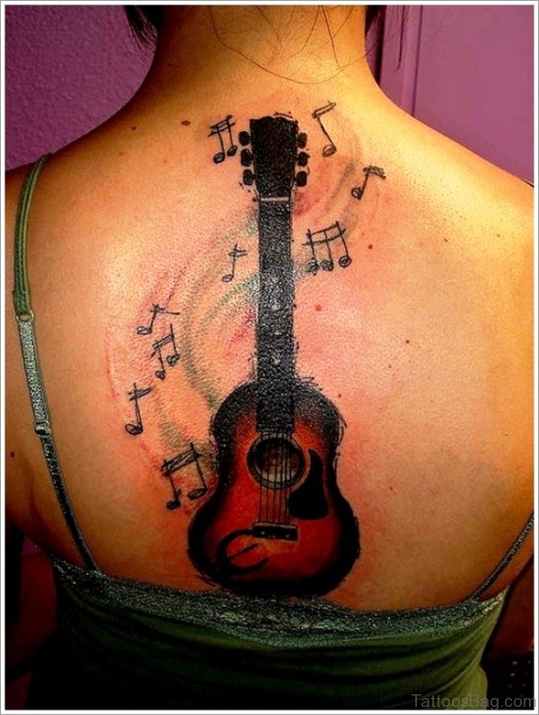 33 Ultimate Guitar Tattoos On Back - Tattoo Designs – 