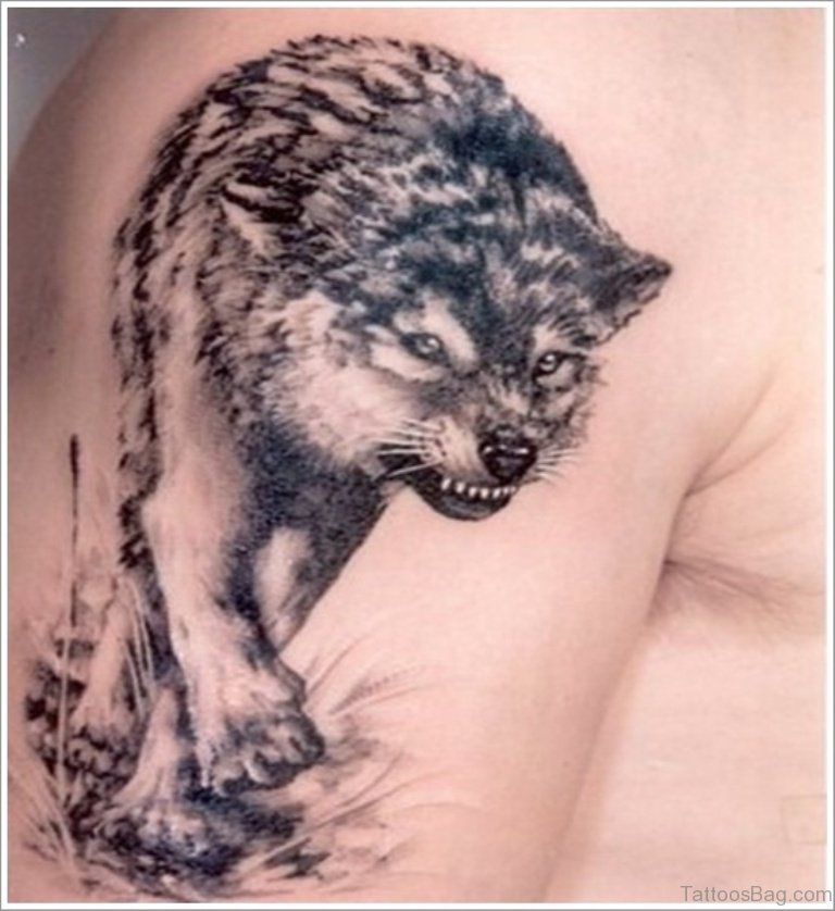 51 Elegant Wolf Tattoos On Shoulder - Tattoo Designs – 