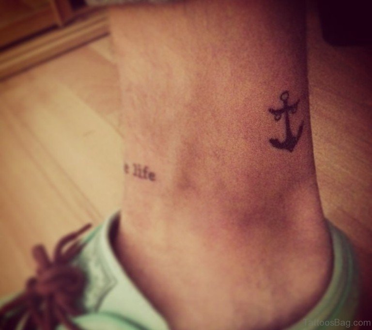 30 Great Looking Anchor Tattoos For Ankle