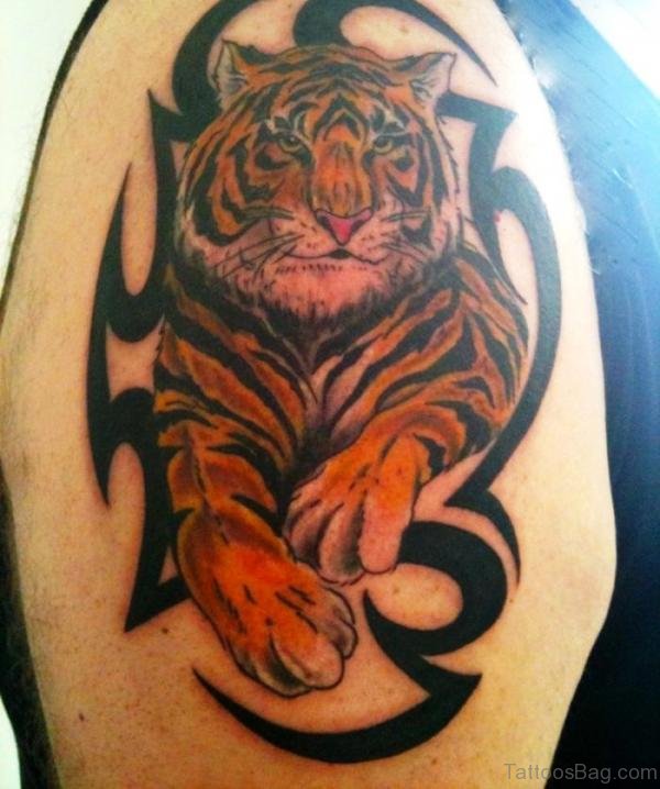 50 Impressive Tiger Tattoos On Shoulder - Tattoo Designs – 