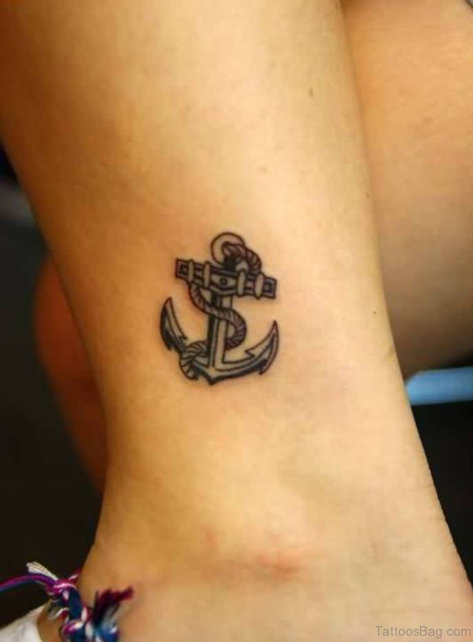 30 Great Looking Anchor Tattoos For Ankle - Tattoo Designs – 