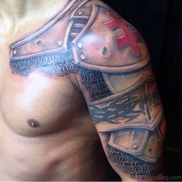 60 Fantastic Armour Tattoo On Shoulder - Tattoo Designs – 