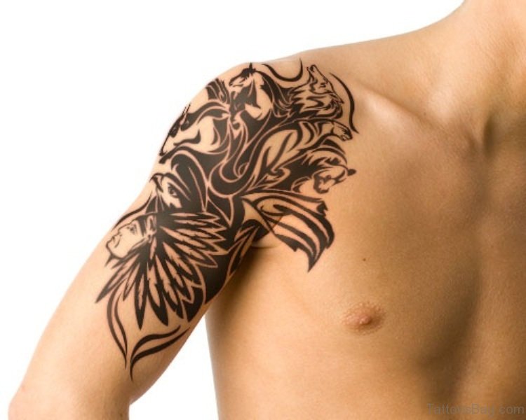 82 Sweet American Native Tattoos On Shoulder - Tattoo Designs –  