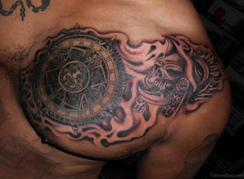 50 Traditional Aztec Tattoos For Chest - Tattoo Designs – 