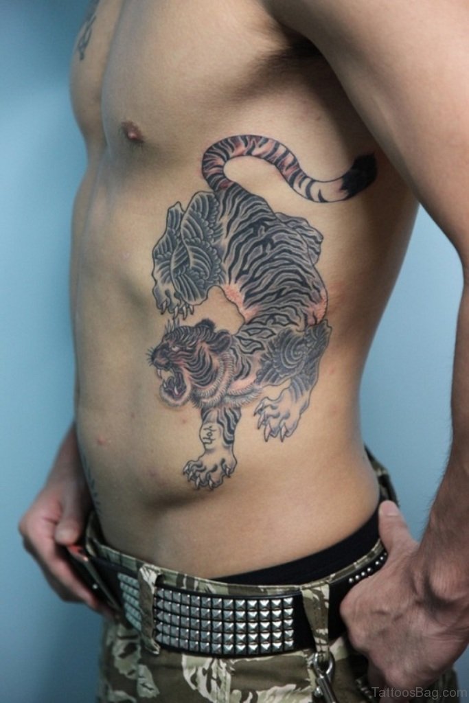 60 Fabulous Tiger Tattoos On Rib - Tattoo Designs – 