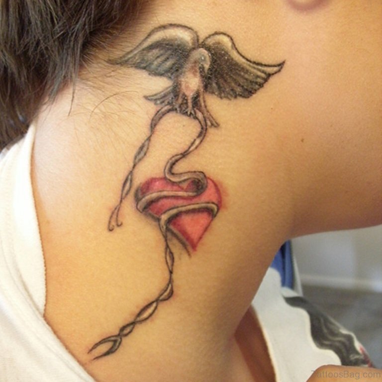 28 Lovable Love Tattoos On Neck - Tattoo Designs – 
