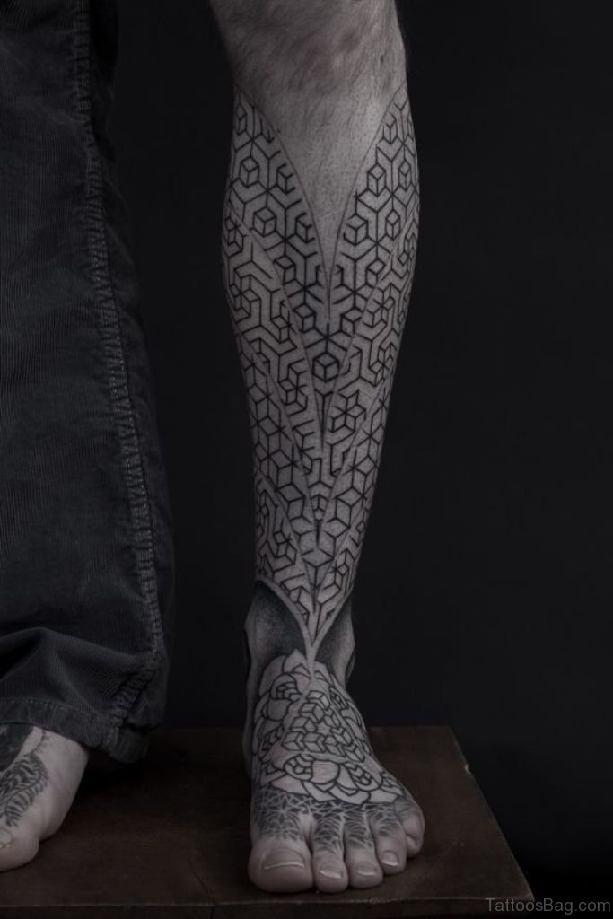 50 Brilliant Geometric Tattoos On Leg - Tattoo Designs – 