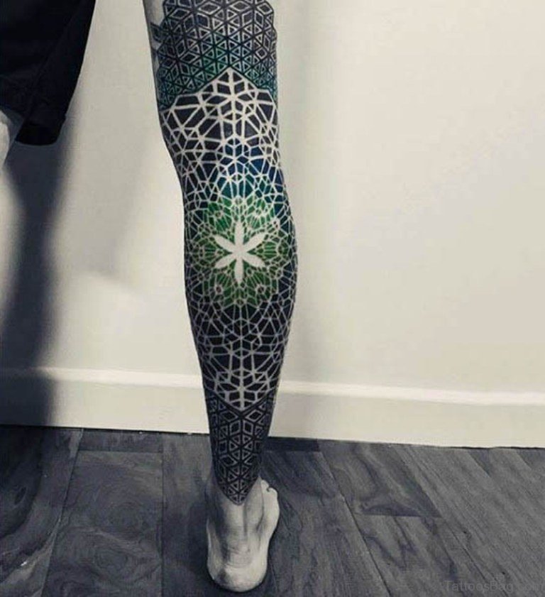 50 Brilliant Geometric Tattoos On Leg - Tattoo Designs – TattoosBag.com