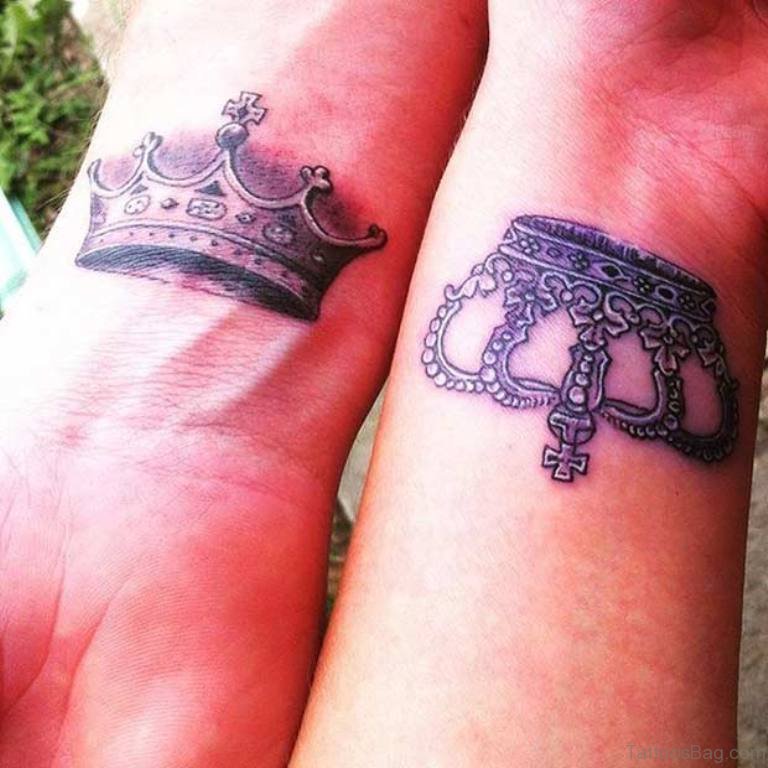 48 King And Queen Tattoos For Wrist - Tattoo Designs – 