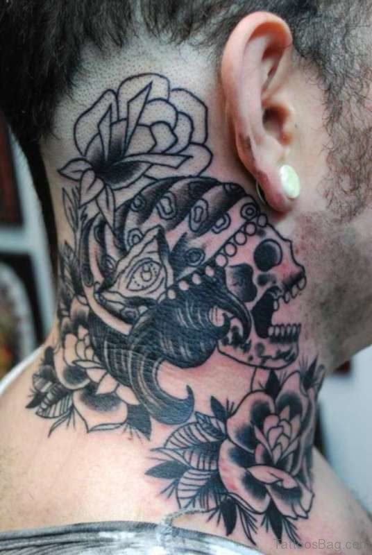 49 Colorful Evil Neck Tattoos - Tattoo Designs – 