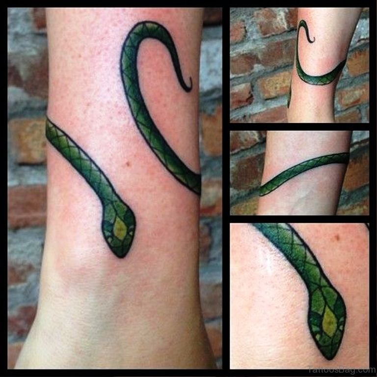 33 Magnifying Snake Tattoos On Wrist - Tattoo Designs – 