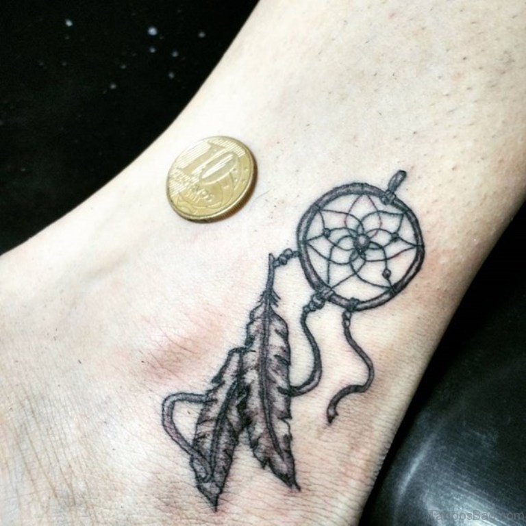 41 Cute Dreamcatcher Tattoos On Ankle