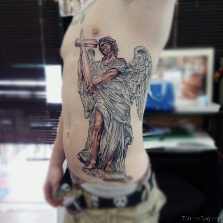 58 Fancy Angel Tattoos For Rib - Tattoo Designs – 