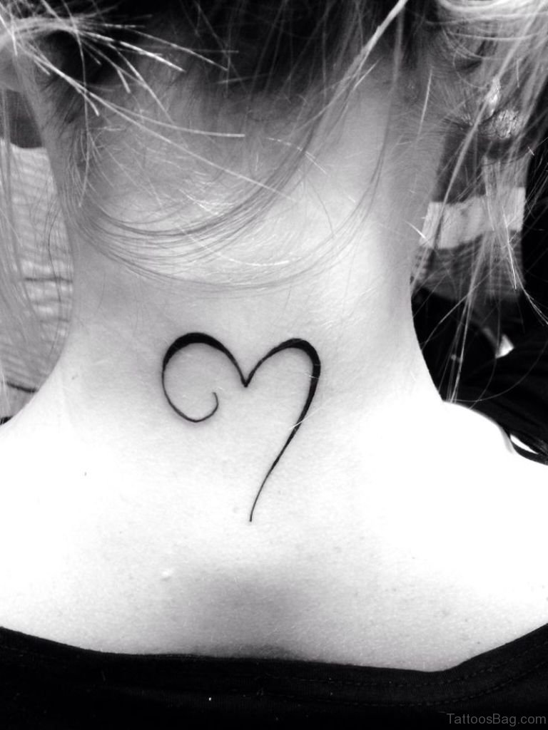 28 Lovable Love Tattoos On Neck