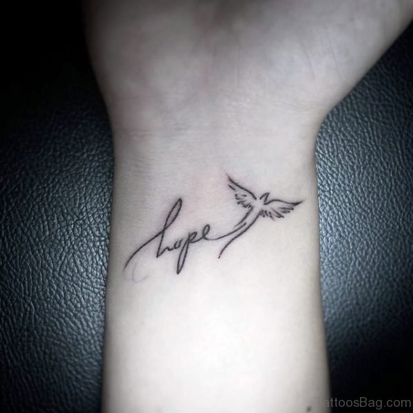 52 Excellent Hope Tattoos On Wrist - Tattoo Designs – 