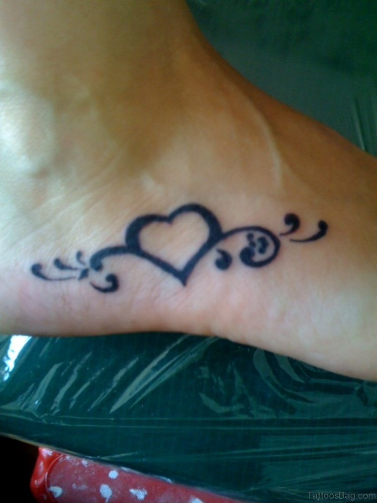 57 Fabulous Love Tattoos On Foot - Tattoo Designs – TattoosBag.com