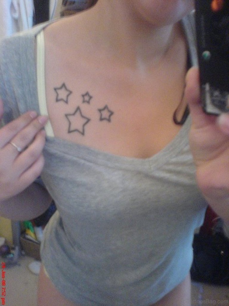 52 Gorgeous Stars Tattoos For Chest - Tattoo Designs – 