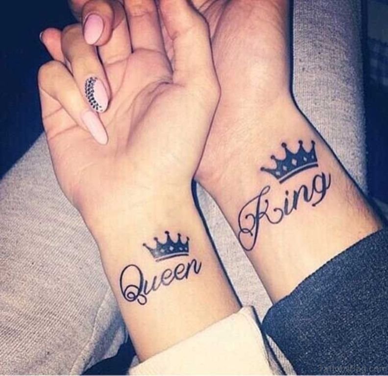 48 King And Queen Tattoos For Wrist - Tattoo Designs – TattoosBag.com
