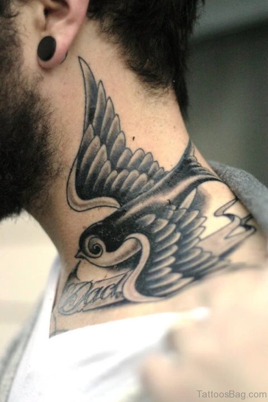 95 Brilliant Birds Tattoos On Neck Tattoo Designs