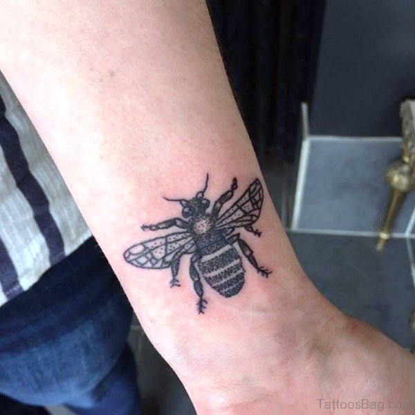 51 Excellent Bee Tattoos On Wrist - Tattoo Designs – 