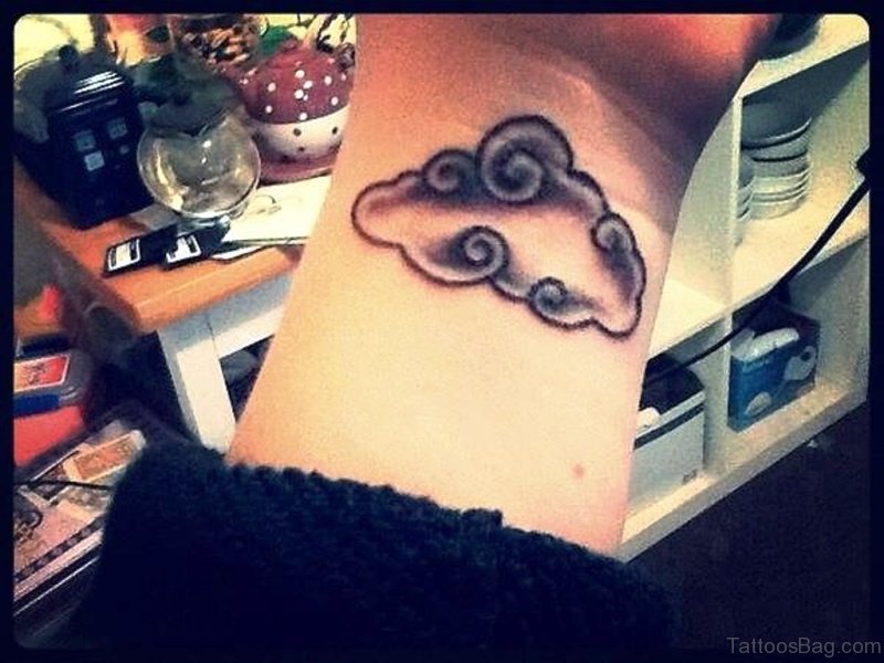 24 Pretty Clouds Tattoos On Wrist - Tattoo Designs – 