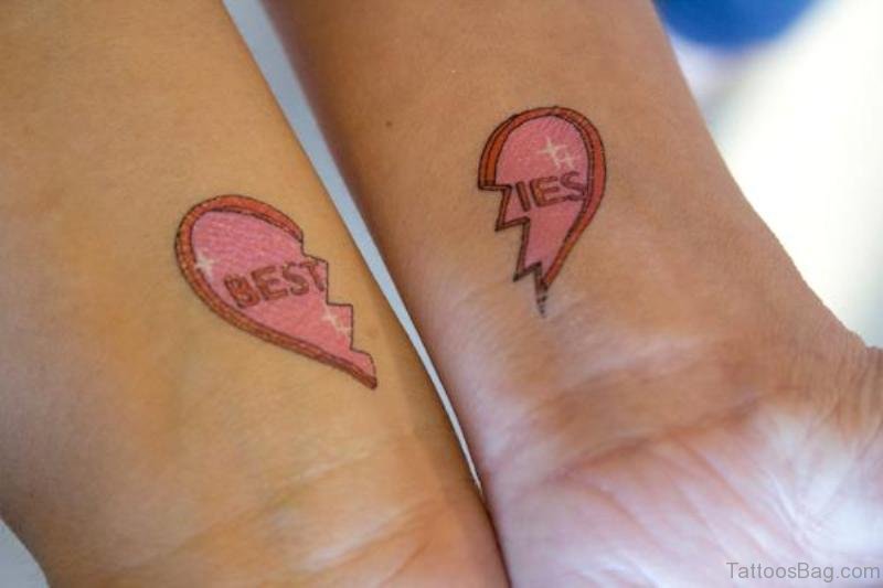 14 Lovely Broken Heart Tattoos On Wrist.
