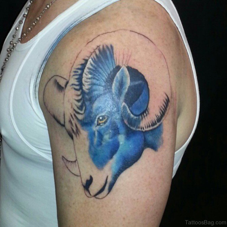 52 Zodiac Aries Tattoos On Shoulder - Tattoo Designs – 
