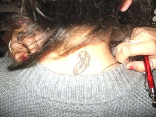 Attractive Feather Tattoo 