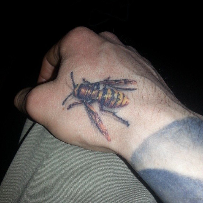 36 Cool Bee Tattoo On Hand - Tattoo Designs – TattoosBag.com