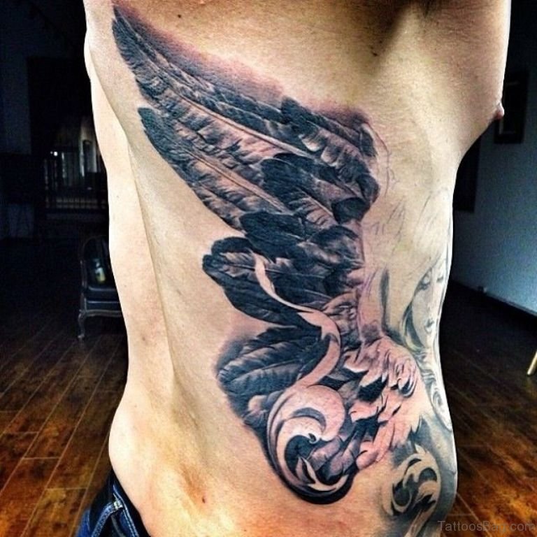41 Best Wings Tattoos On Rib - Tattoo Designs – 