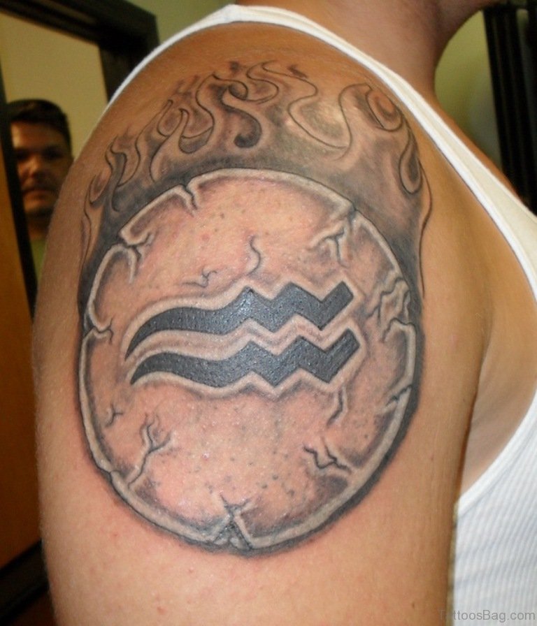35 Aquarius Tattoos For Shoulder - Tattoo Designs – TattoosBag.com